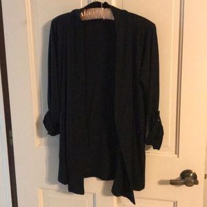 Splendid black unconstructed long sweater